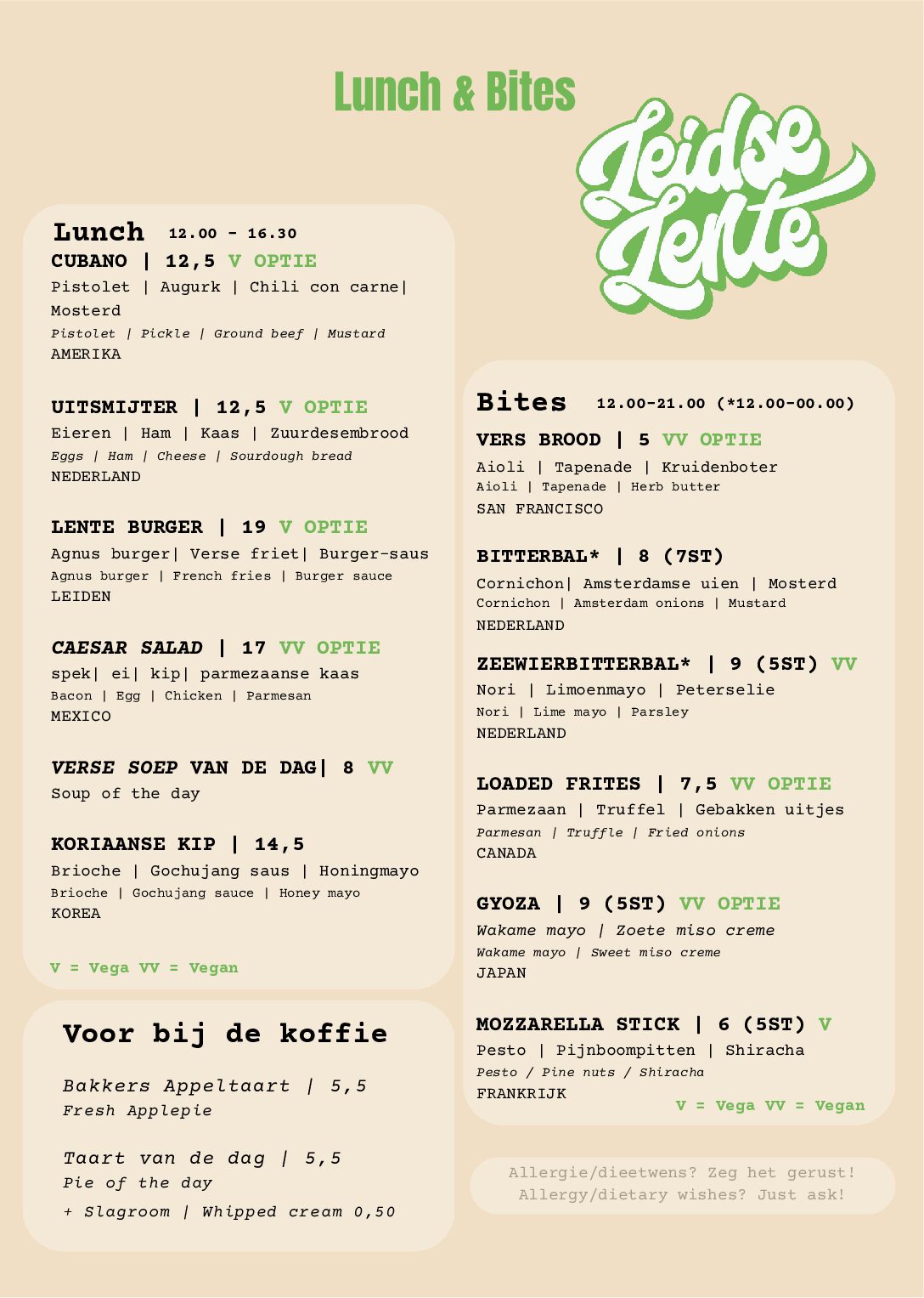 Leidse Lente Menukaart 2026 / 1